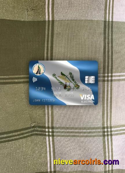 Guatemala Banco de Guatemala visa electron card photolook